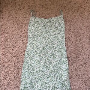 Green Floral Women's Dress
